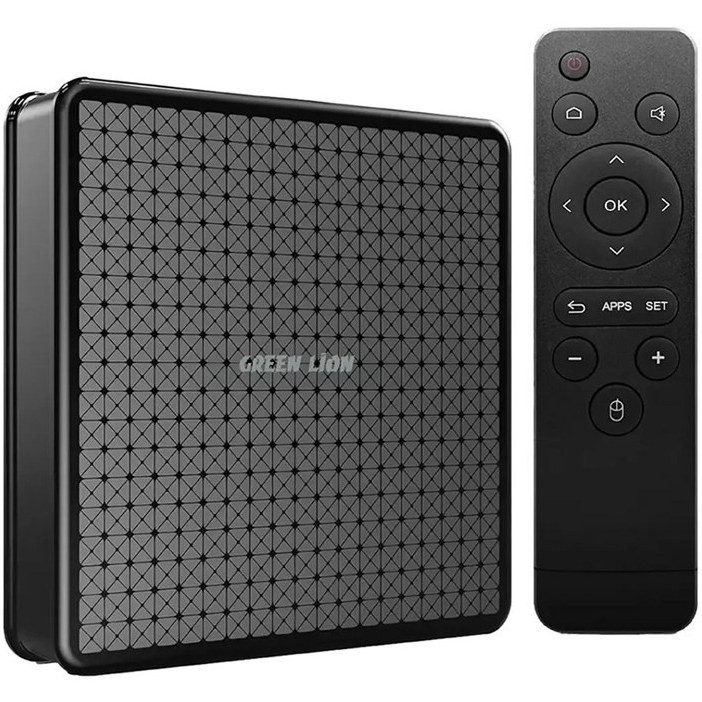 اندروید باکس گرین لاین مدل GNANDTVBOX ظرفیت ۱۶ گیگابایت با ریموت