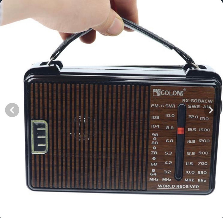 رادیو برقی و باتری خور گولون مدل 608ac