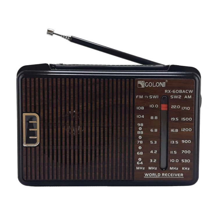 رادیو_برقی_باطریخور _گولون_مدل608ac
